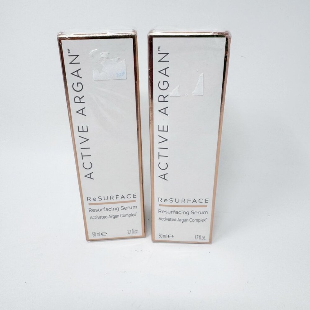 LOT 2 - Active Argan Resurfacing Serum 1.7oz Activated Argan Complex  NEW SEALED
